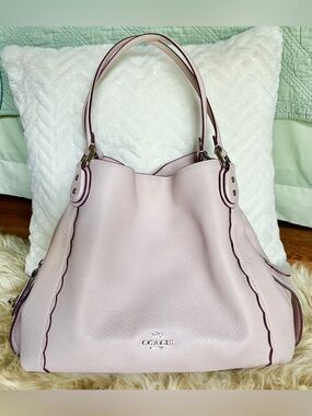 Coach Blush Pink Leather Shoulder Bag
